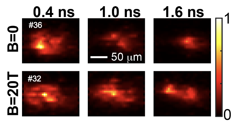 time-resolved spatial profiles of a high-power laser propagating in a plasma