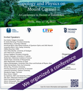 Topology and Physics on Mount Carmel