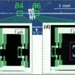 AFM micrograph of superconducting flux qubits