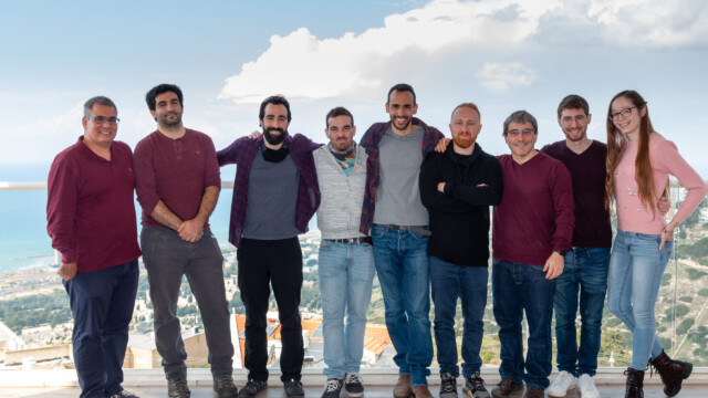 From left to right: Amir Stern, Yanay Florsheim, Elad Zohar, Meny Menashes, Gal Ness, Kostya Shkedrov, Yoav Sagi, Oded Zilberman, Anastasiya Vainbaum