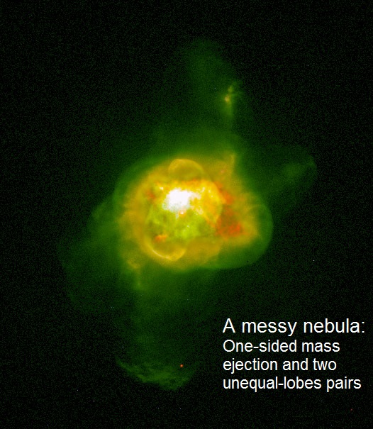 NGC 6210 is an example of a `messy' planetary nebula that has no symmetry at all